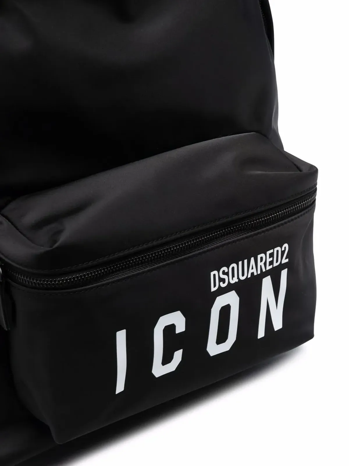 DSQUARED2 ロゴプリント ポケット付きバックパック - ブラック - 画像4