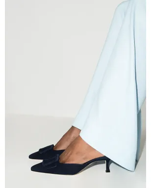 Manolo Blahnik Maysale mules - Blue - サムネイル2