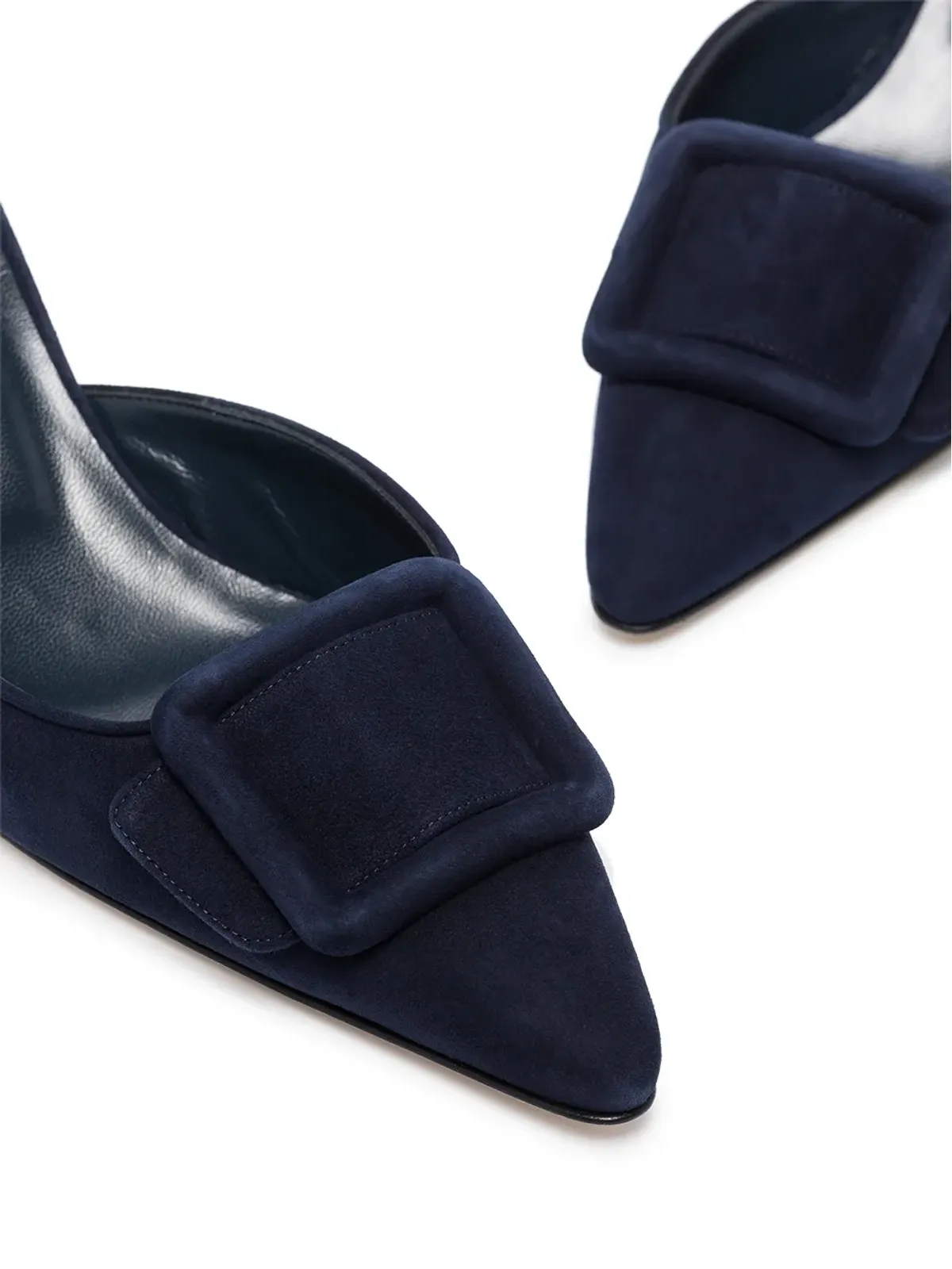 Manolo Blahnik Maysale mules - Blue - 画像3