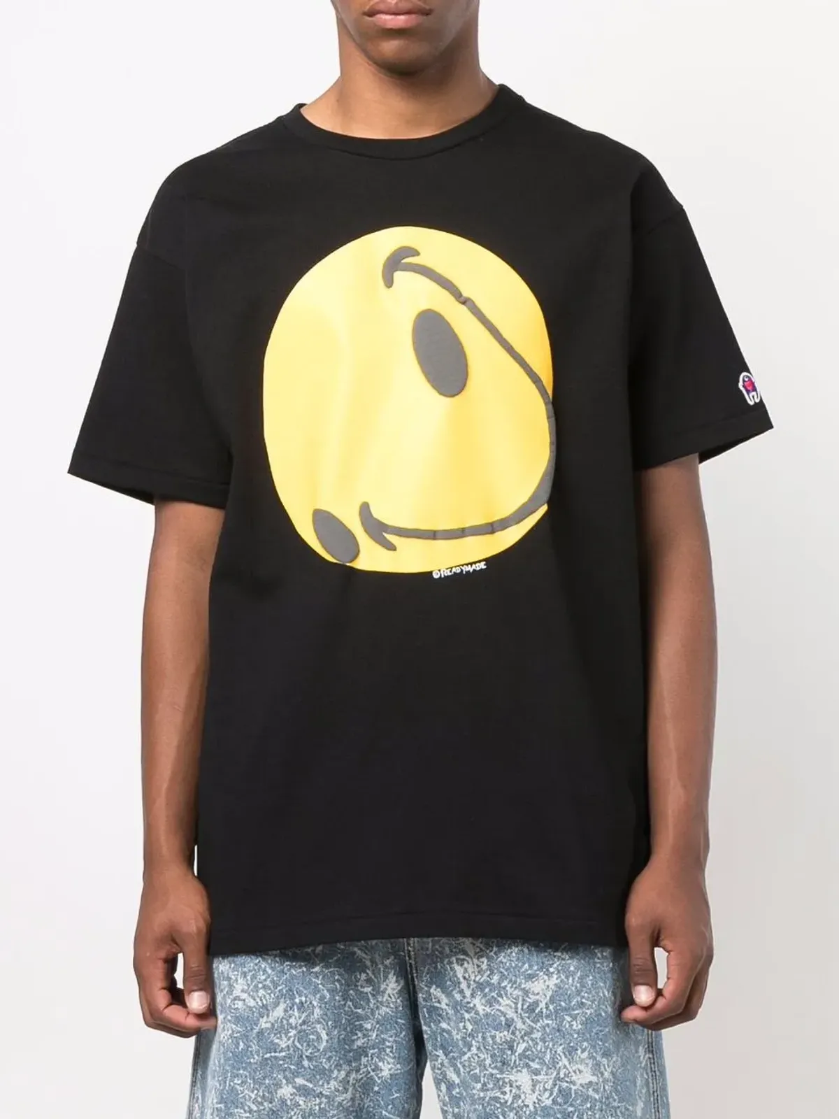 Readymade グラフィックプリント コットンTシャツ ブラック - 画像3