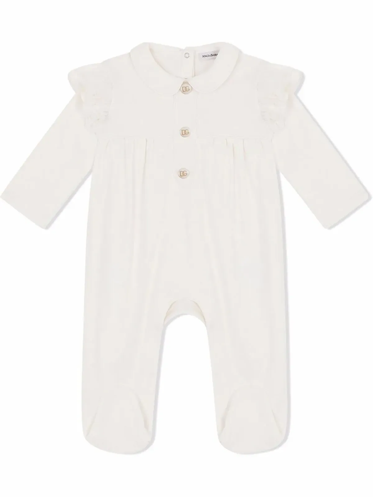 Dolce & Gabbana Kids インタークロック ベビー ロンパース セット - White - 画像2