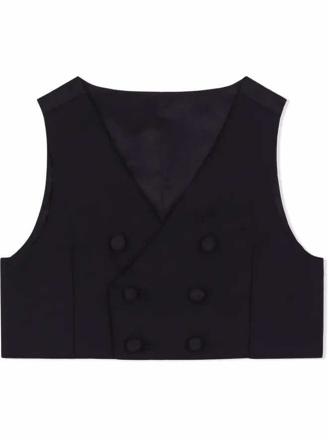 Dolce & Gabbana Kids Dolce & Gabbana Kids ダブルブレスト ウール ウエストコートの商品画像