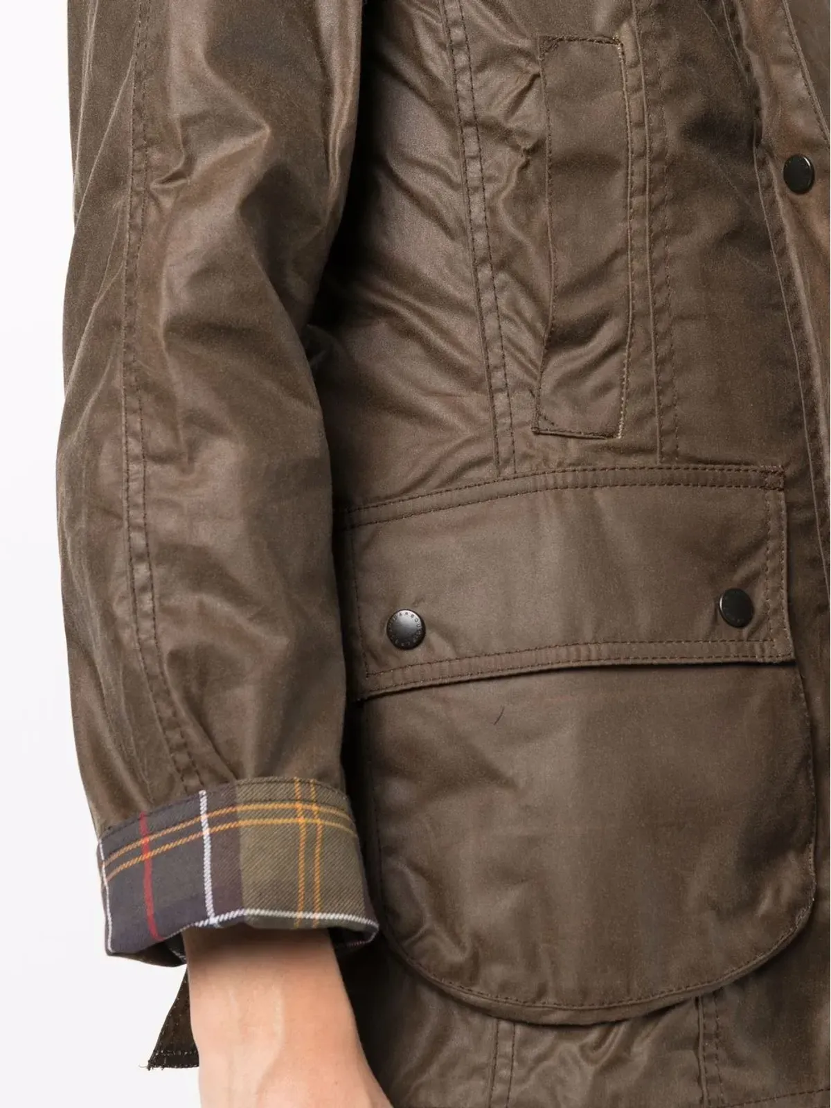 Barbour Beadnell waxed jacket - Brown - 画像5