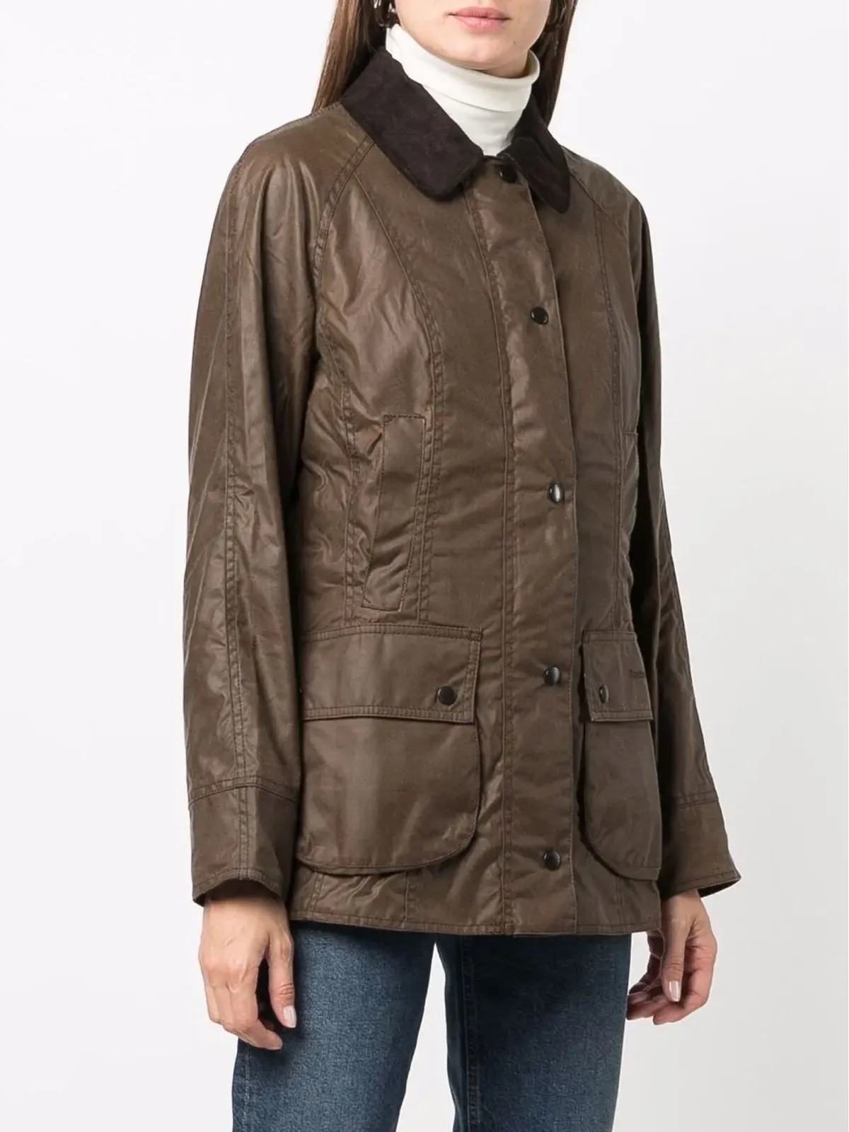 Barbour Beadnell waxed jacket - Brown - 画像3