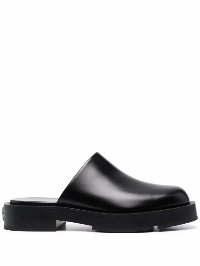 Givenchy Givenchy ロゴプレート ブロックヒール ミュールの商品画像