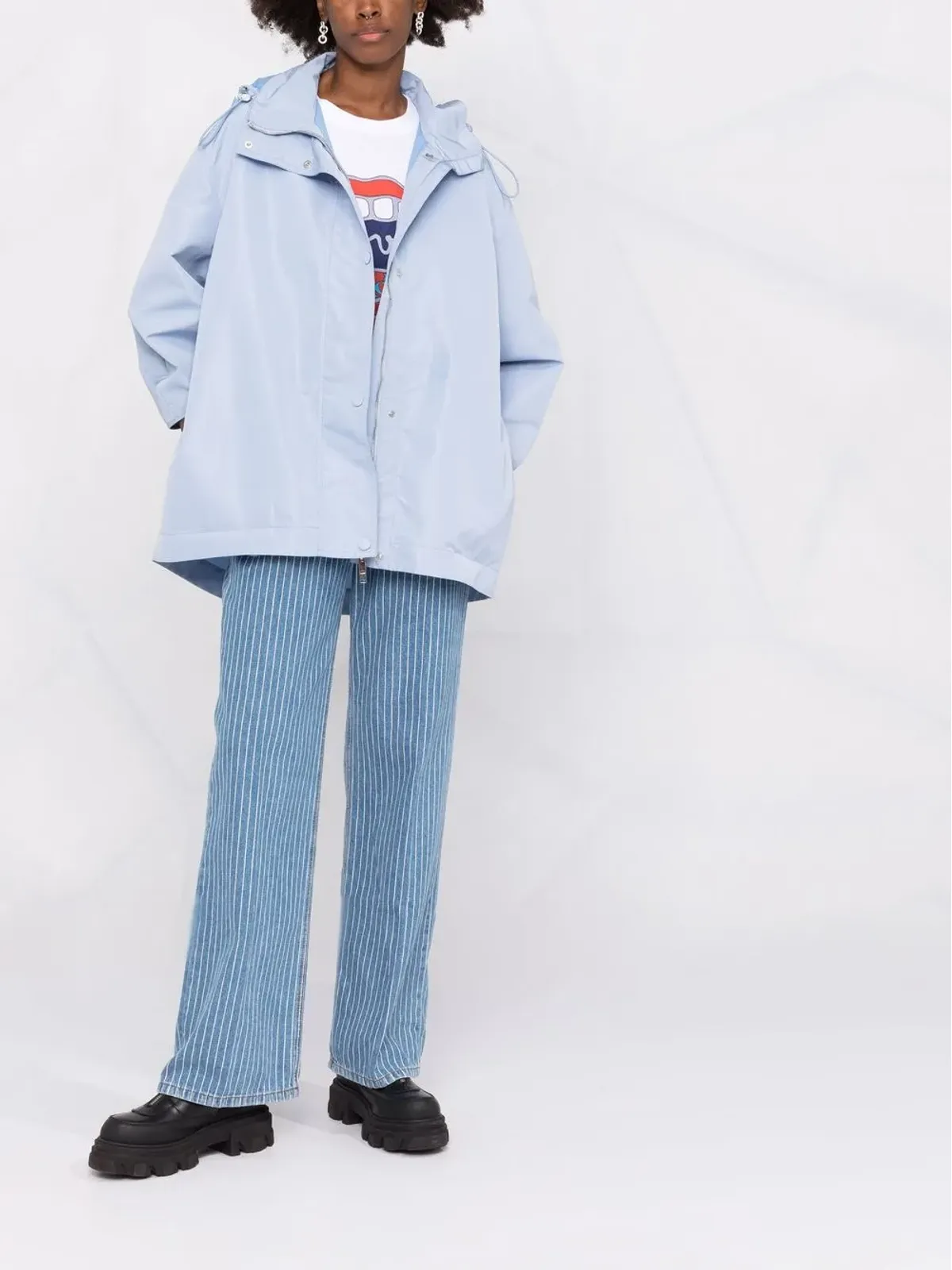 Stella McCartney ベルト付きフードジャケット - 画像2