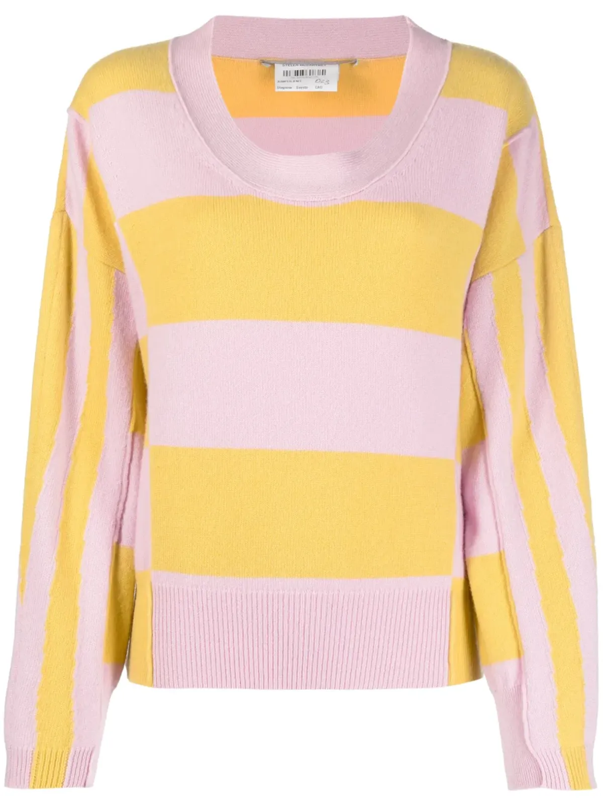Stella McCartney ストライプ柄ジャンパー - ピンク - 画像1