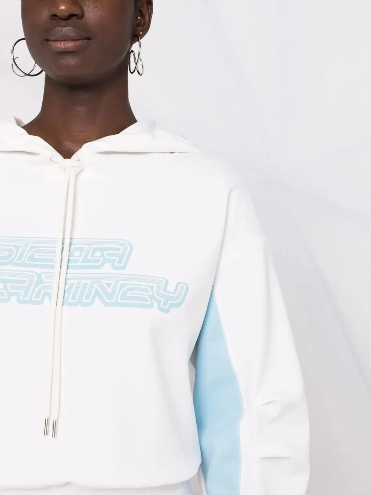 Stella McCartney ロゴプリント コットンジャージー フーディ - 画像5