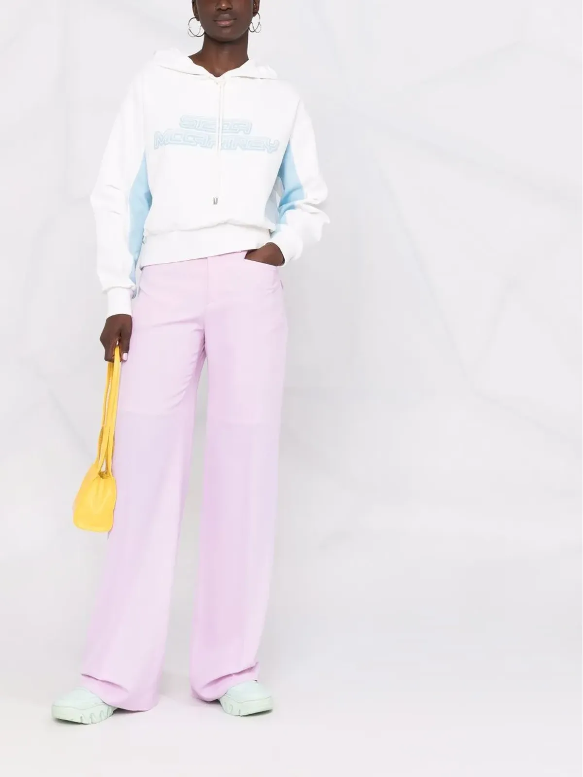 Stella McCartney ロゴプリント コットンジャージー フーディ - 画像2