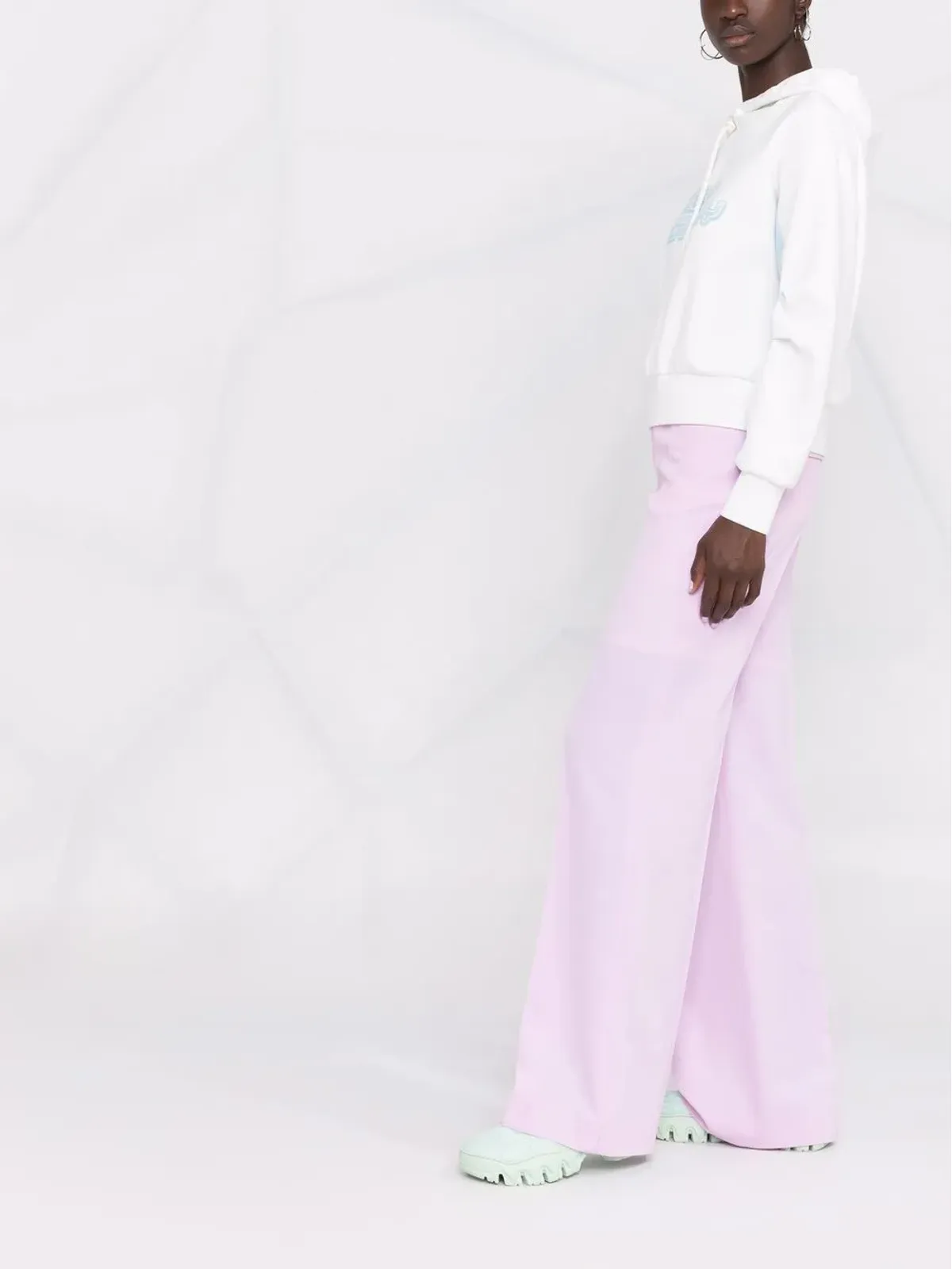 Stella McCartney ロゴプリント コットンジャージー フーディ - 画像4