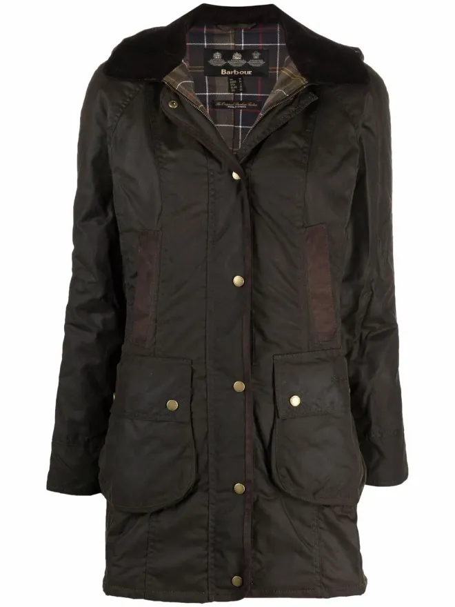 Barbour Barbour ワックス加工ボタン留めコートの商品画像