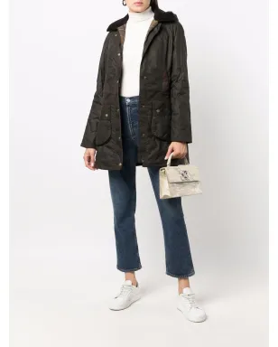 Barbour ワックス加工ボタン留めコート - サムネイル2