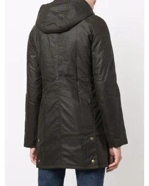 Barbour ワックス加工ボタン留めコート - サムネイル4