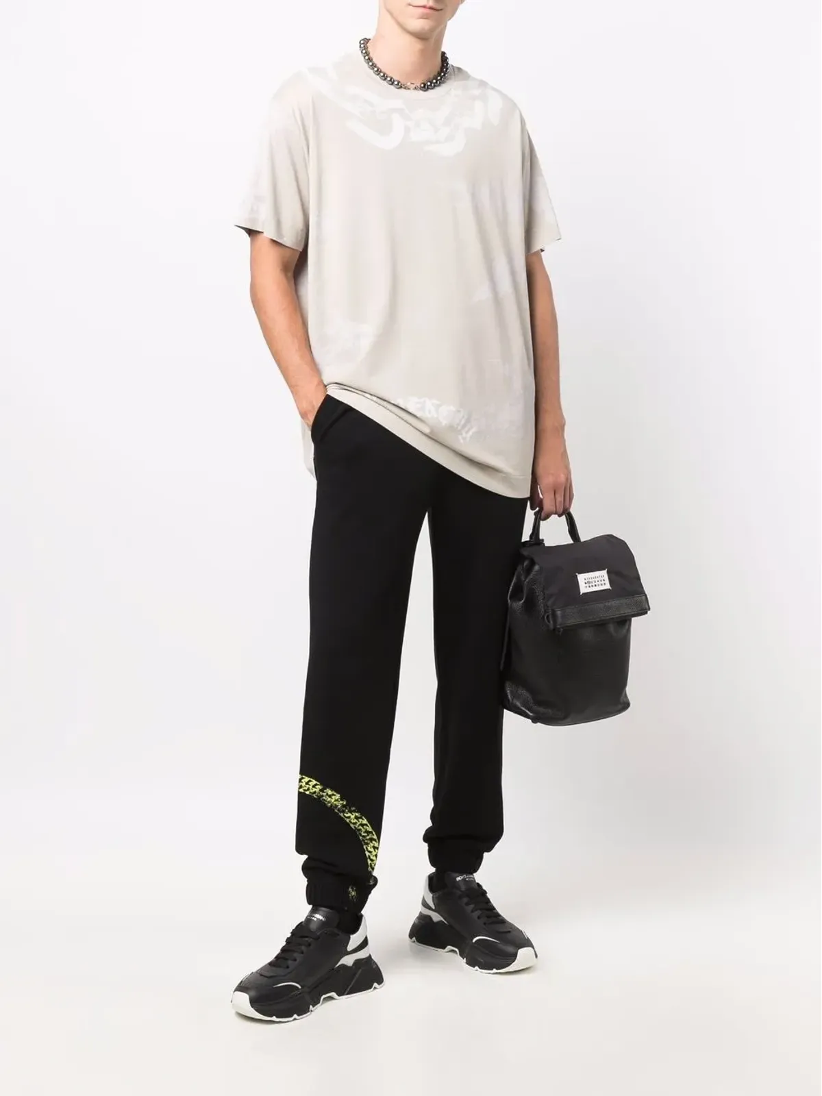 Givenchy チェーンリンクプリント ロゴ Tシャツ - 画像2