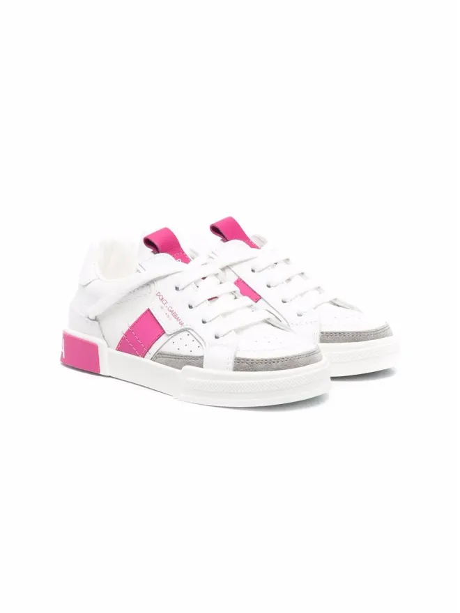 Dolce & Gabbana Kids Dolce & Gabbana Kids カラーブロック レザー スニーカーの商品画像