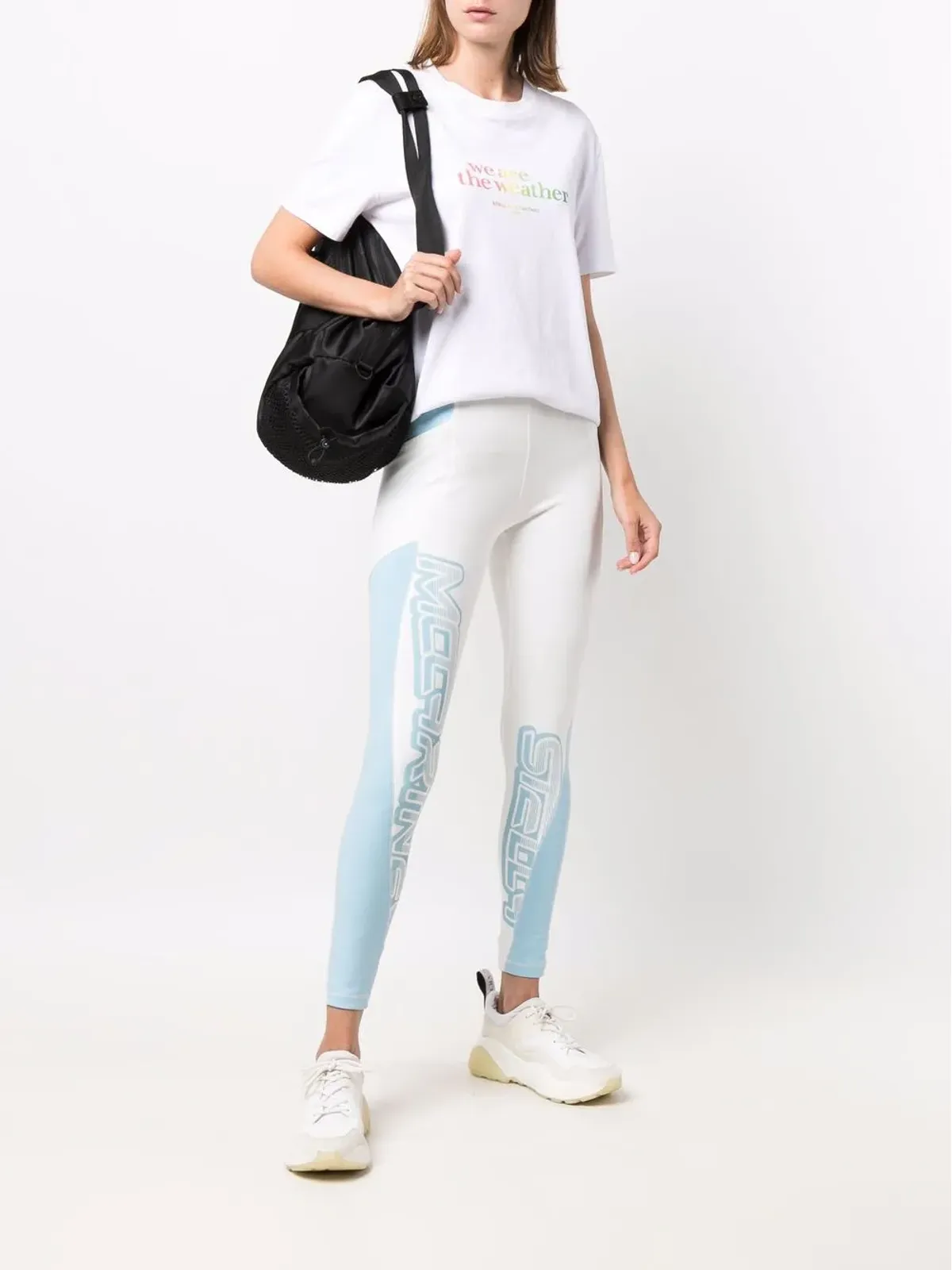 Stella McCartney ロゴプリント レギンス - White - 画像2