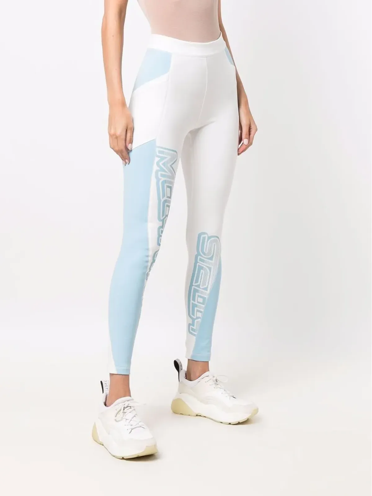 Stella McCartney ロゴプリント レギンス - White - 画像3