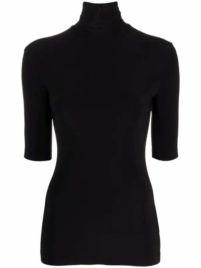 Norma Kamali Norma Kamali ロールネックニットトップの商品画像