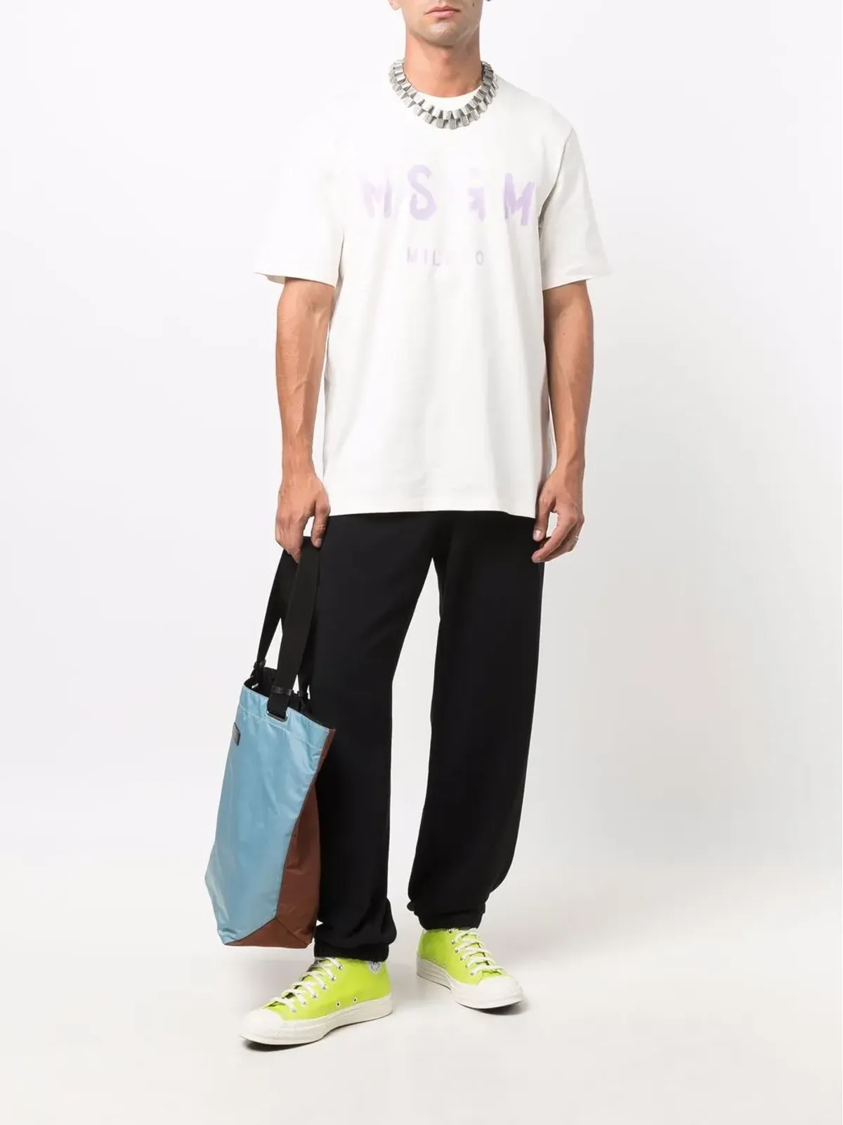 MSGM ワイドレッグ トラックパンツ - 画像2