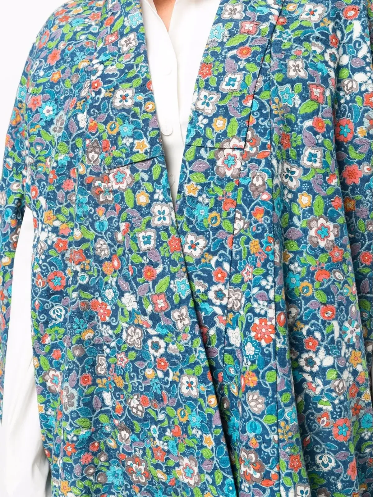A.N.G.E.L.O. Vintage Cult 1970年代 花柄 スプリットスリーブ コート - 画像5