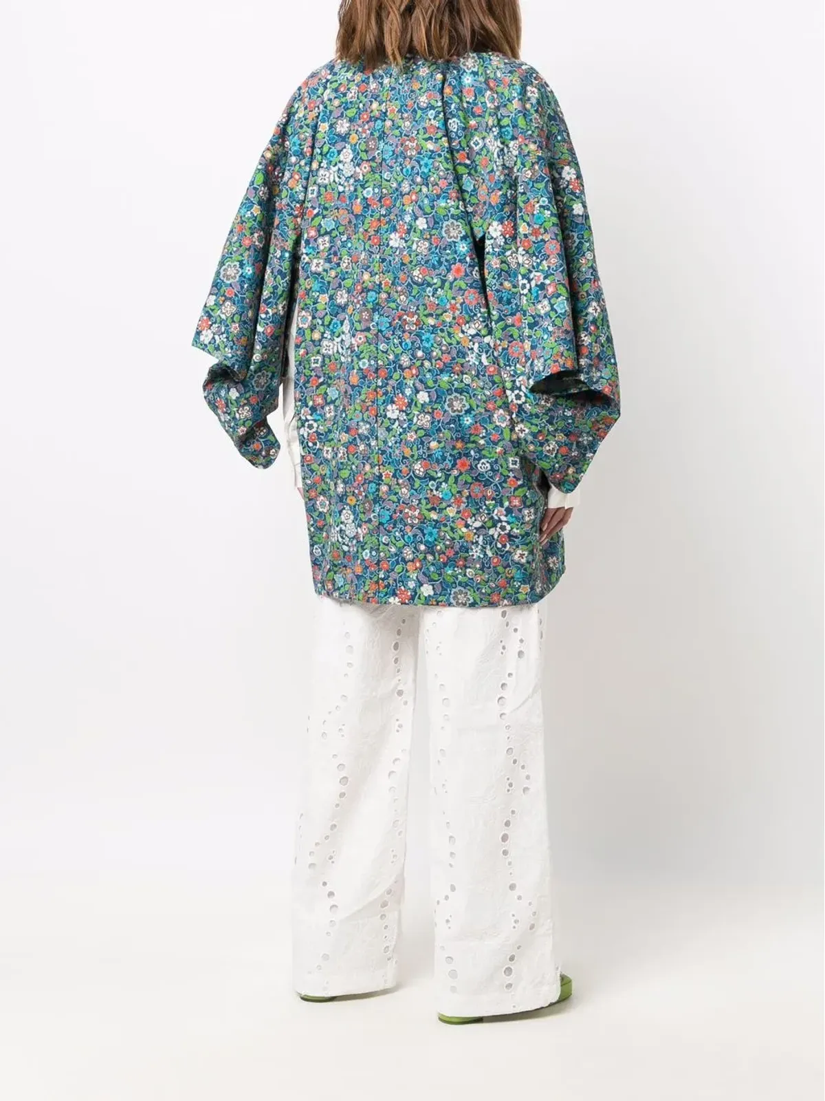 A.N.G.E.L.O. Vintage Cult 1970年代 花柄 スプリットスリーブ コート - 画像4