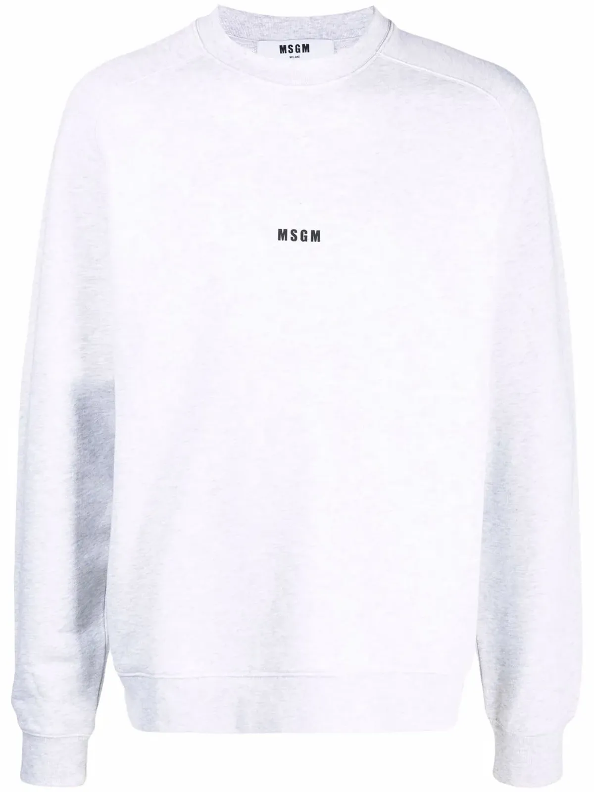 MSGM ロゴプリント クルーネック ジャンパー - グレー - 画像1