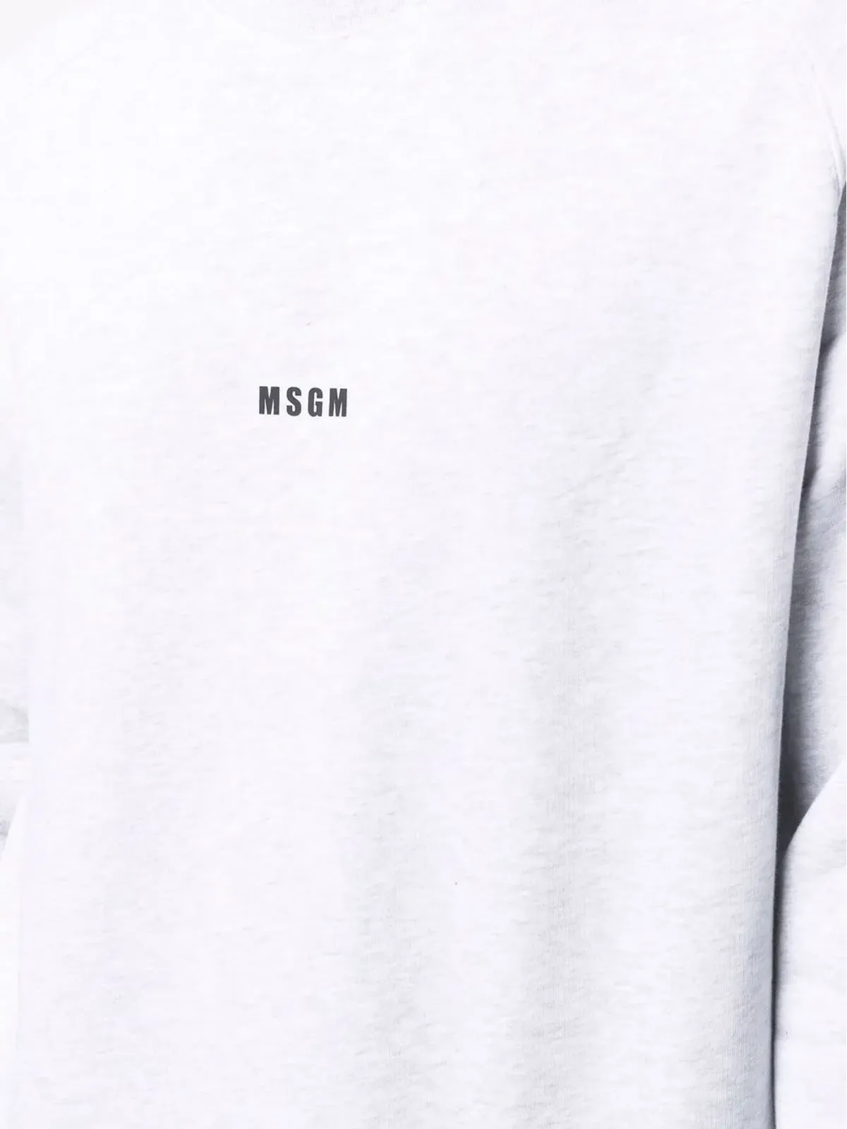 MSGM ロゴプリント クルーネック ジャンパー - グレー - 画像5