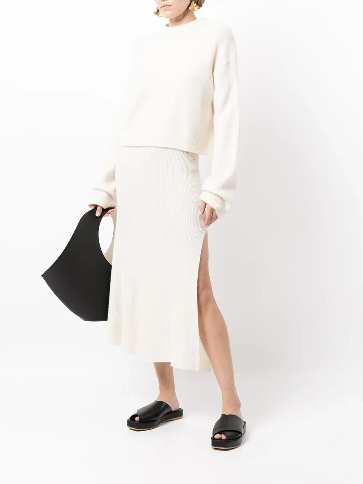 Cashmere In Love River A-line カシミヤスカート - 画像2