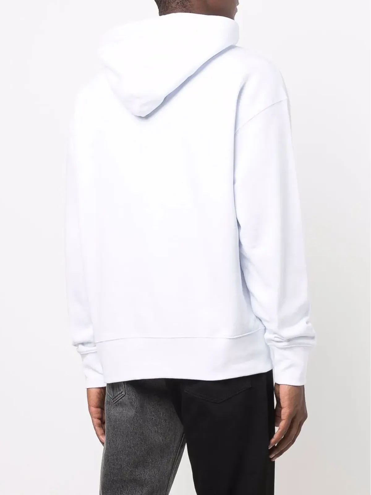 MSGM ロゴプリント プルオーバー フード付きパーカー - ホワイト - 画像4