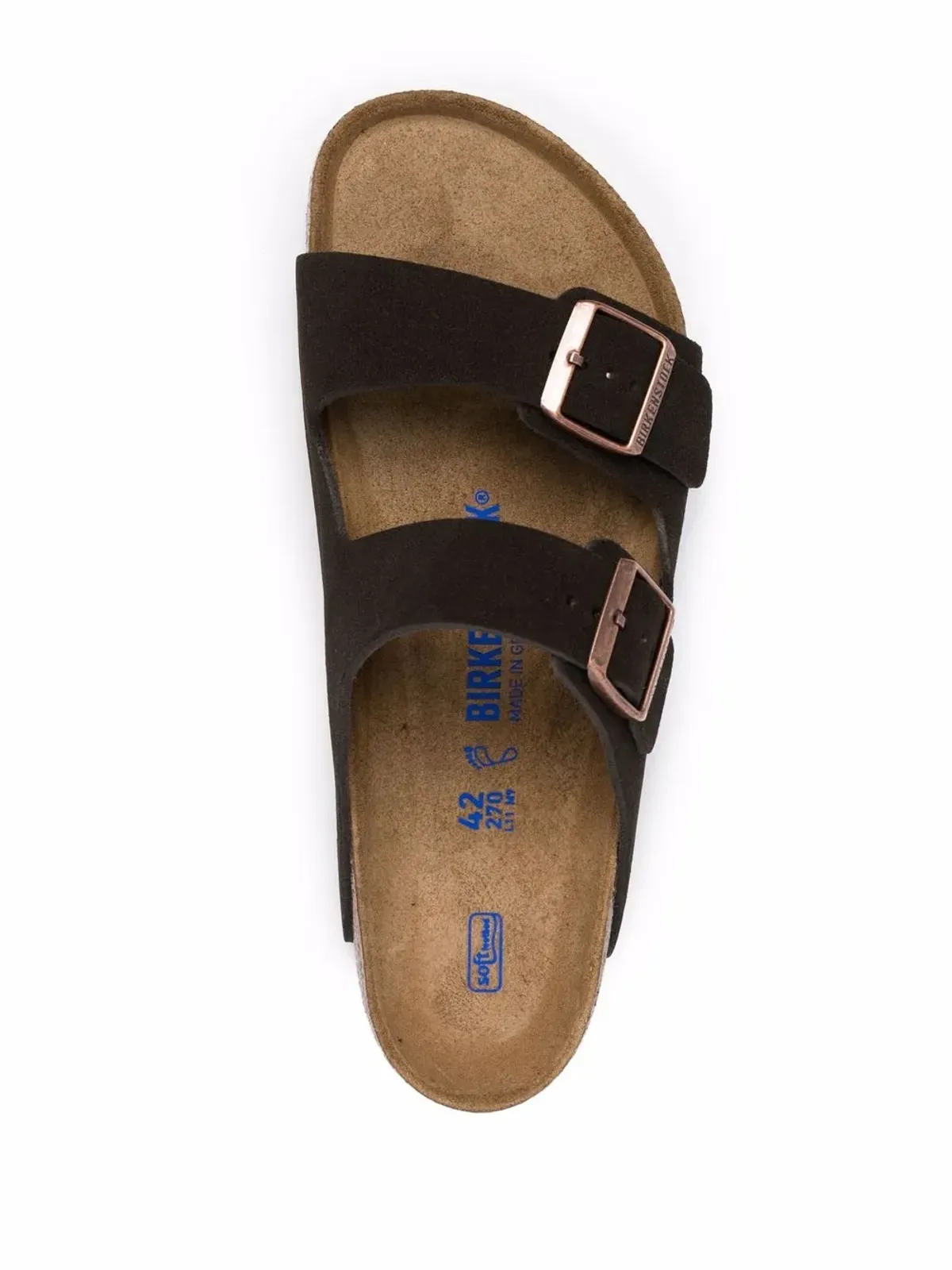 Birkenstock アリゾナ スリップオン スウェード サンダル - ブラウン - 画像4