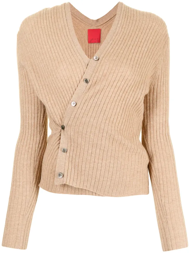 Cashmere In Love Cashmere In Love イネズ リブ編みクロップドカーディガンの商品画像