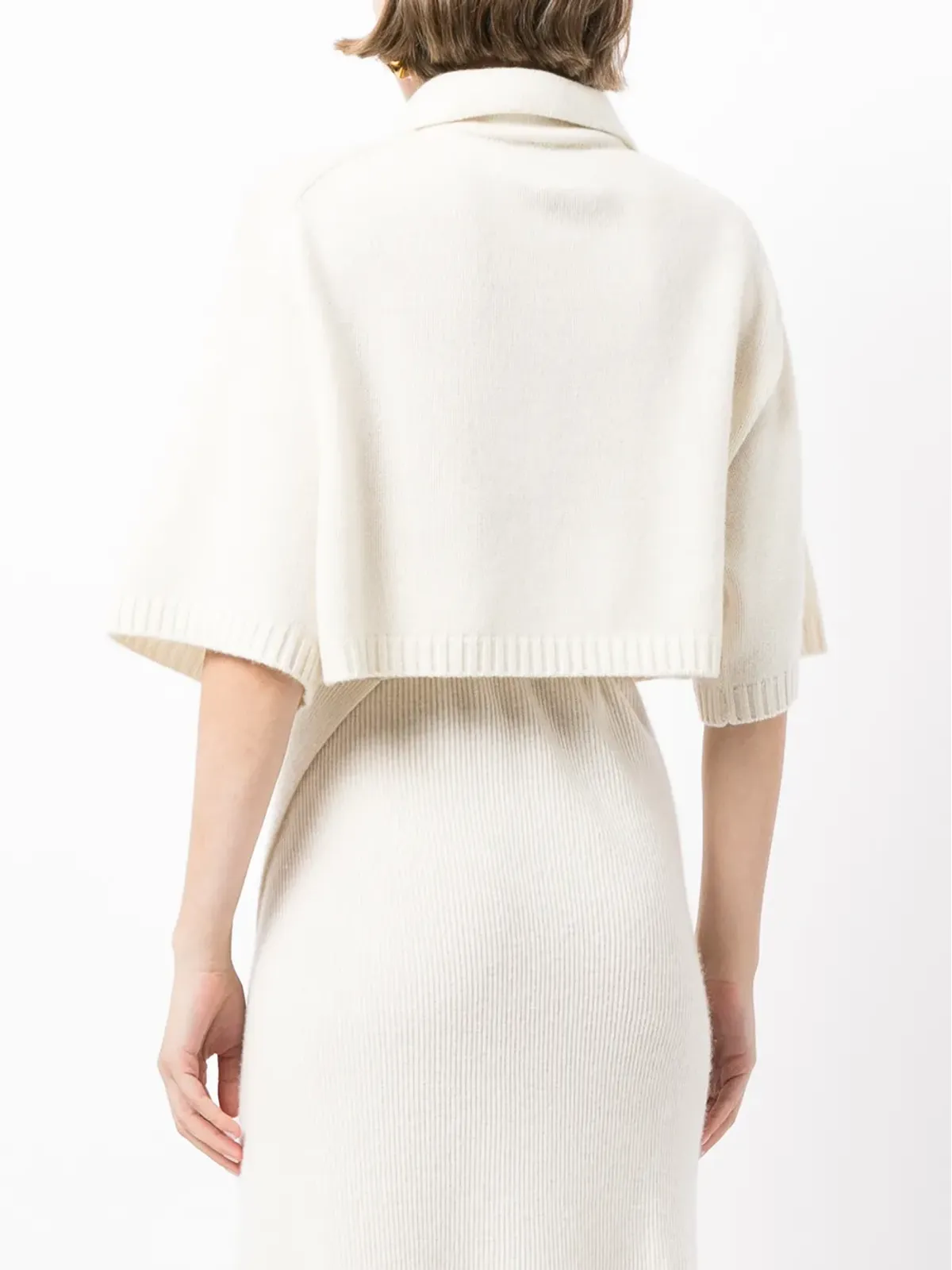 Cashmere In Love デミクロップド カシミア ポロシャツ - 画像4