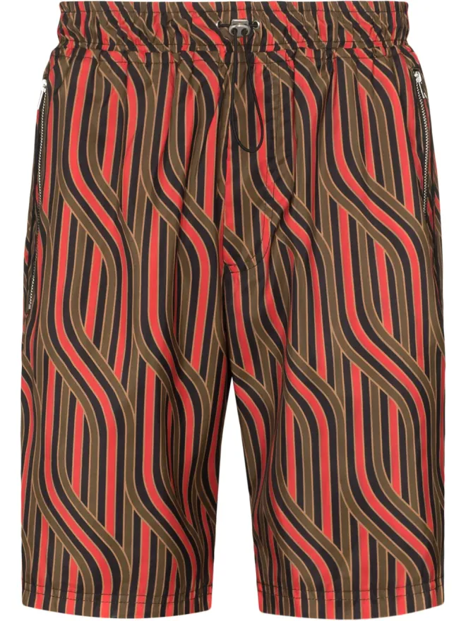 Ahluwalia Ahluwalia ブレードプリント バミューダショーツの商品画像
