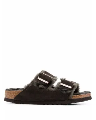 Birkenstock シアーリングライニング ダブルバックル サンダル - サムネイル1