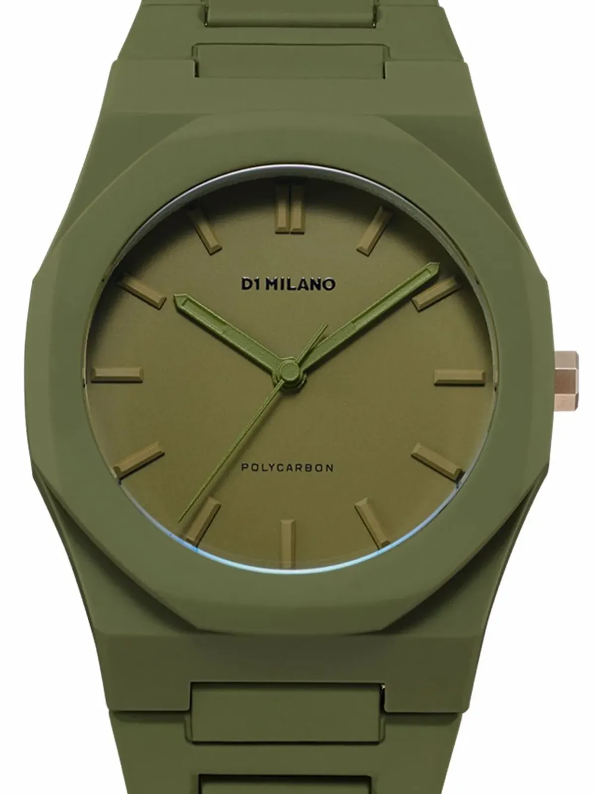 D1 Milano ポリカーボネート ミリタリーグリーン 腕時計 - 画像2