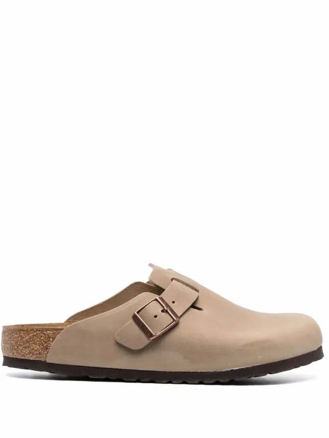 Birkenstock Birkenstock バックル付きレザーローファーの商品画像