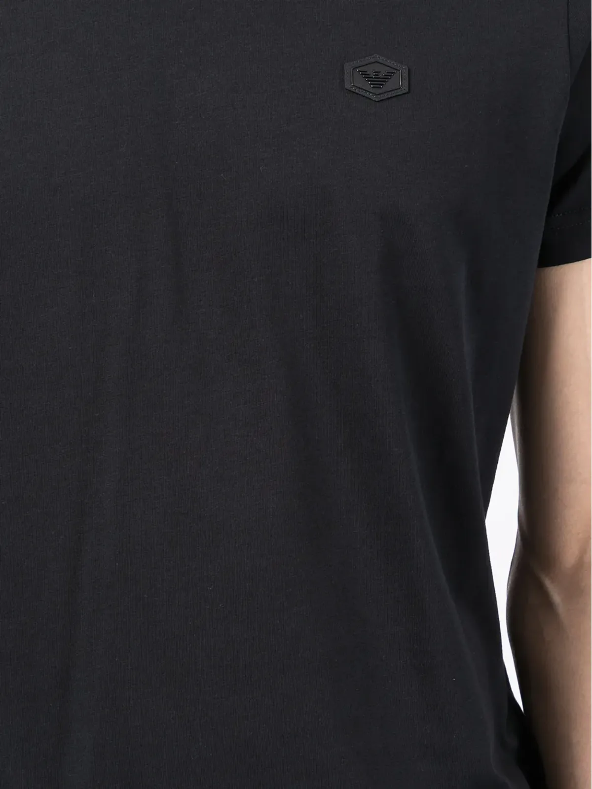 Emporio Armani ロゴパッチ付き半袖Tシャツ - 画像5