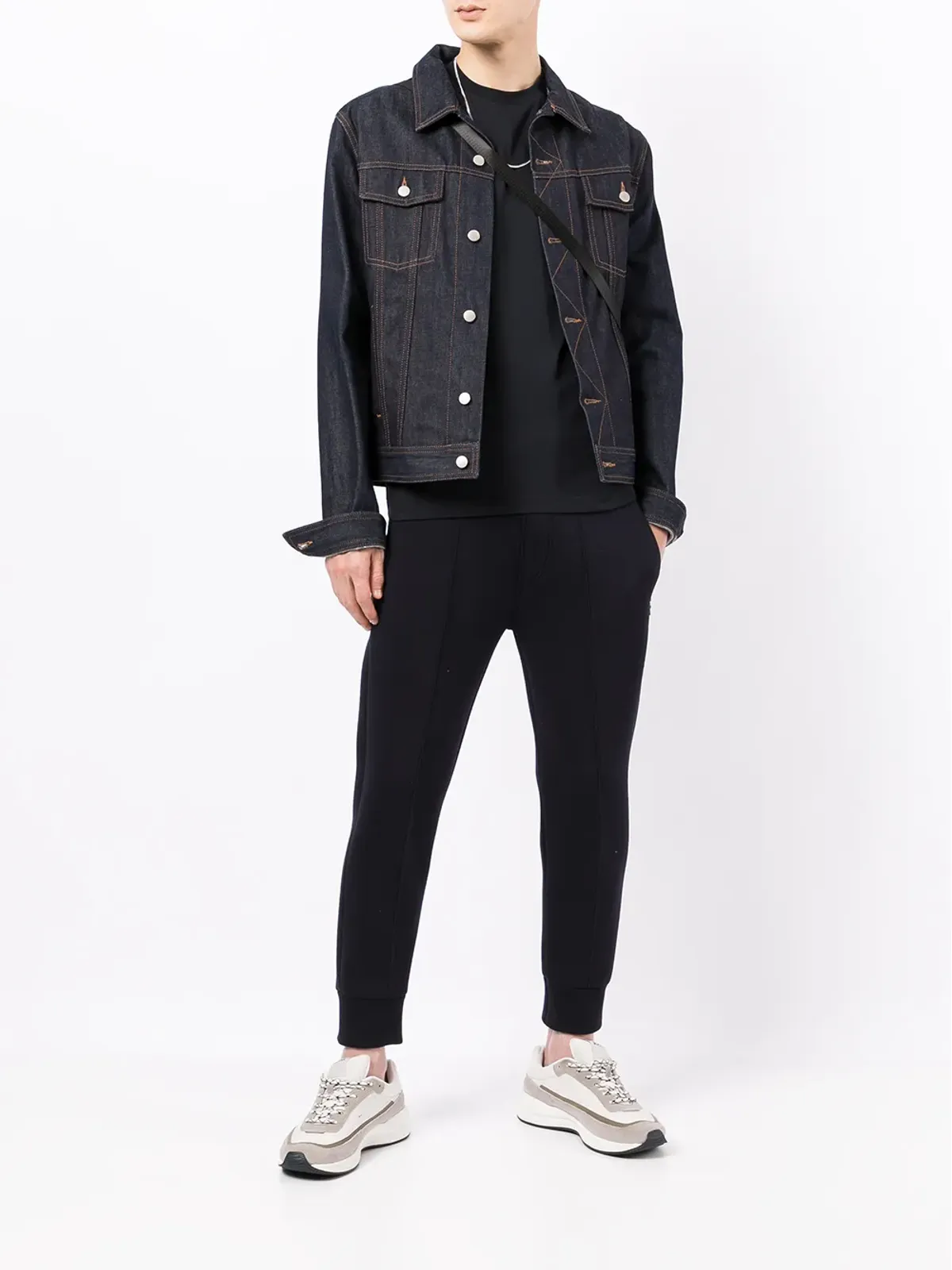 Emporio Armani ロゴパッチ付き半袖Tシャツ - 画像2