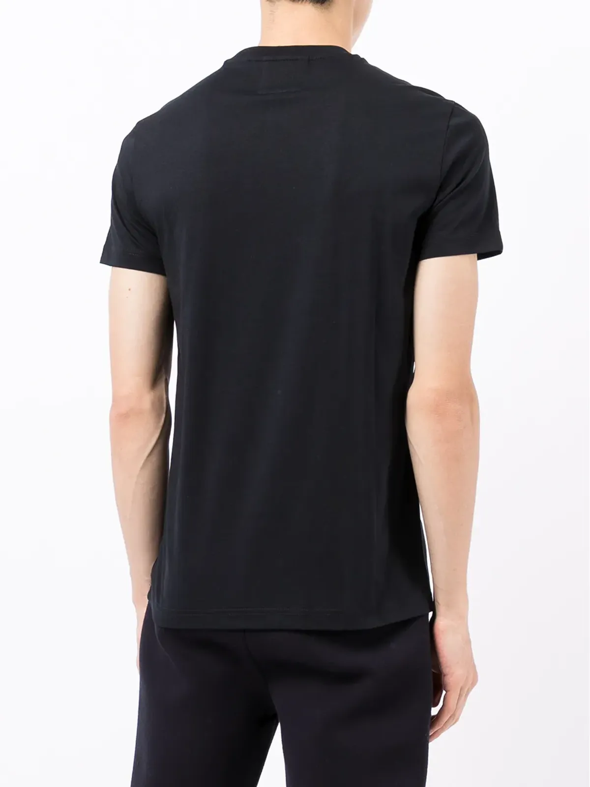 Emporio Armani ロゴパッチ付き半袖Tシャツ - 画像4