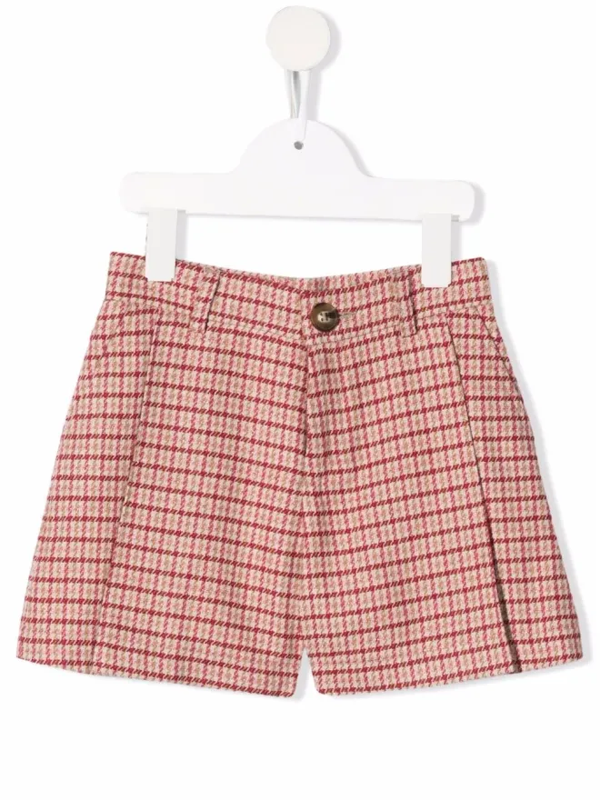 Chloé Kids Chloé Kids チェック柄ミニショーツの商品画像