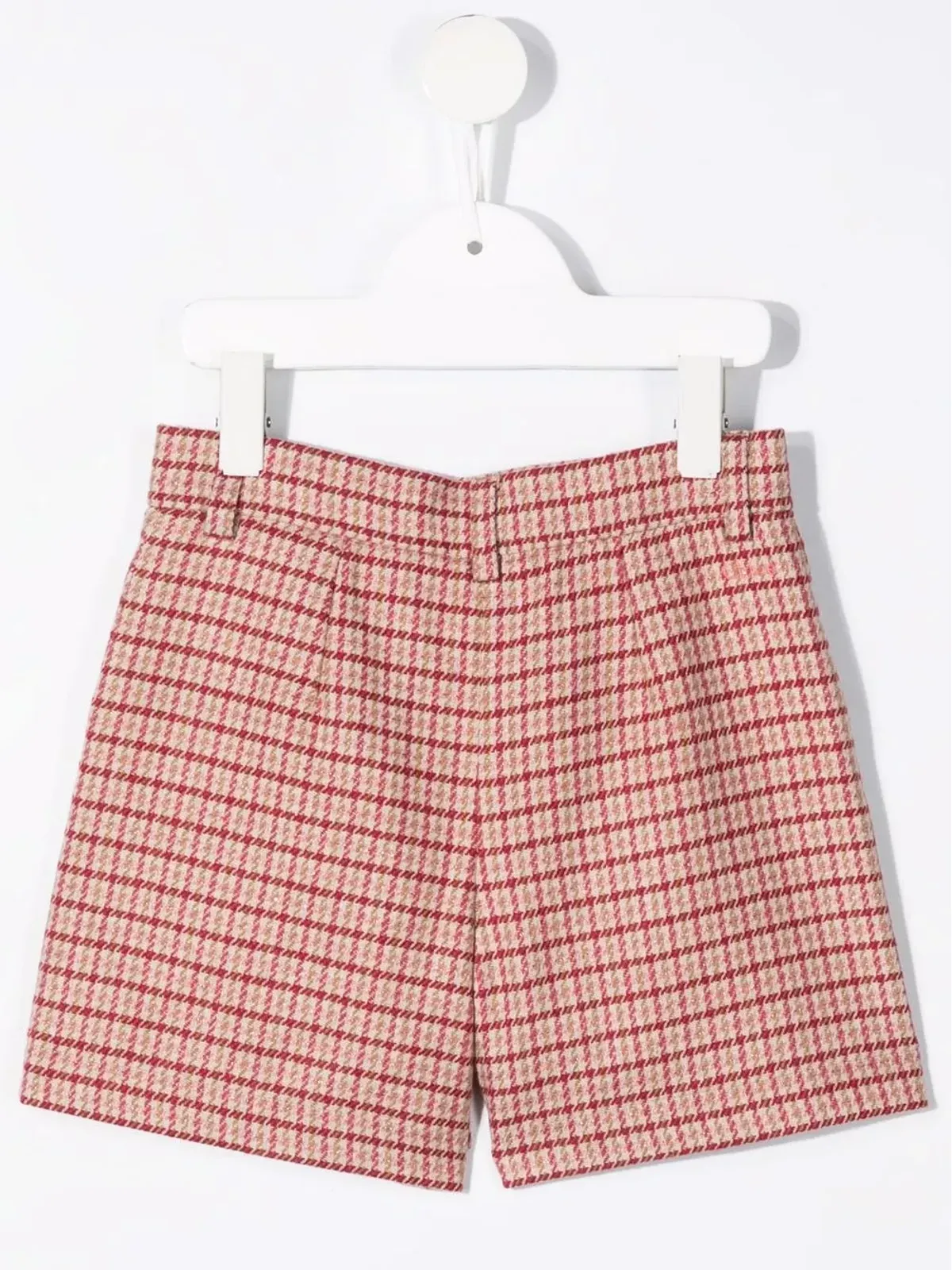 Chloé Kids チェック柄ミニショーツ - 画像2