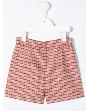 Chloé Kids チェック柄ミニショーツ - サムネイル2
