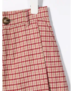 Chloé Kids チェック柄ミニショーツ - サムネイル3