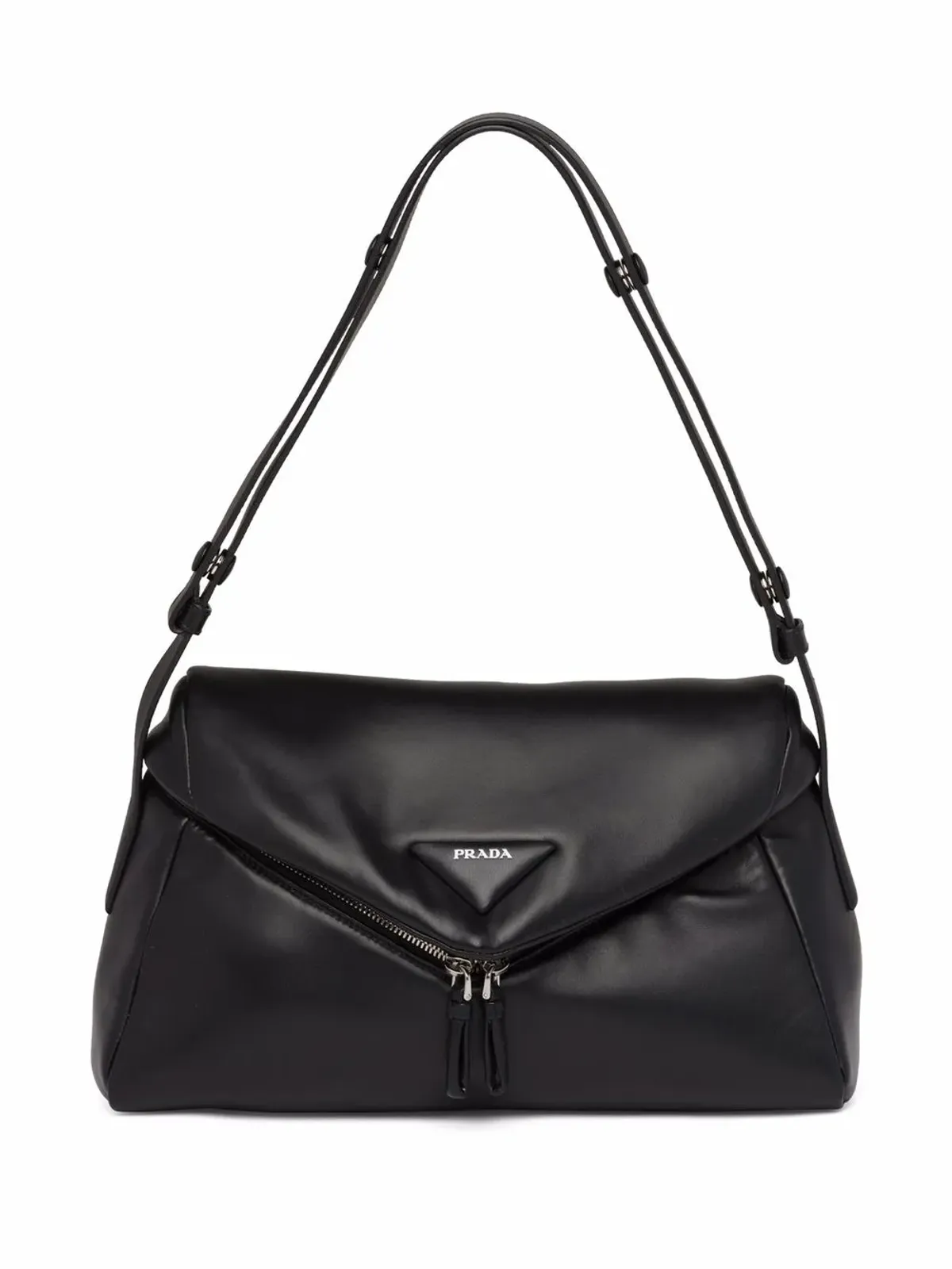 Prada ロゴプレートショルダーバッグ - 画像1