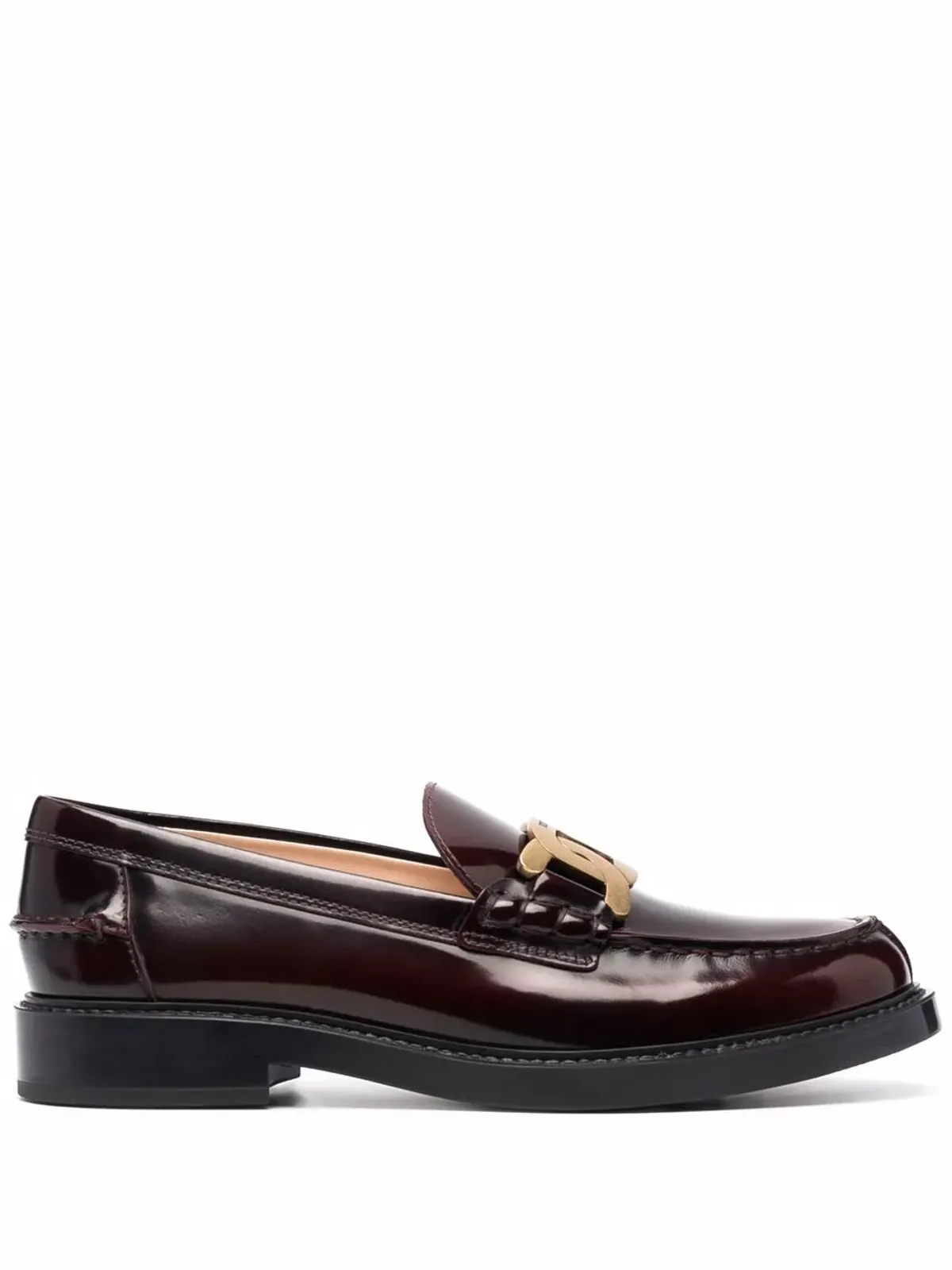Tod's パテントレザー ロゴプレート ローファー - 画像1