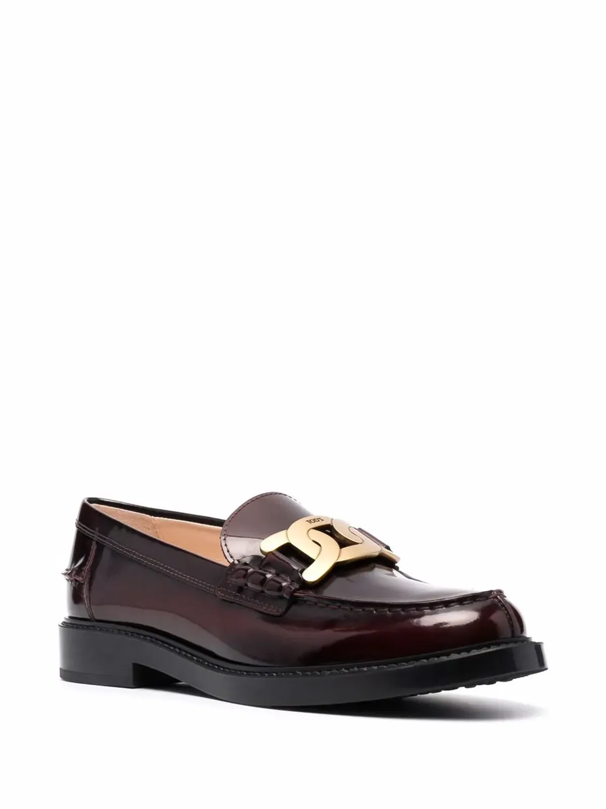 Tod's パテントレザー ロゴプレート ローファー - 画像2