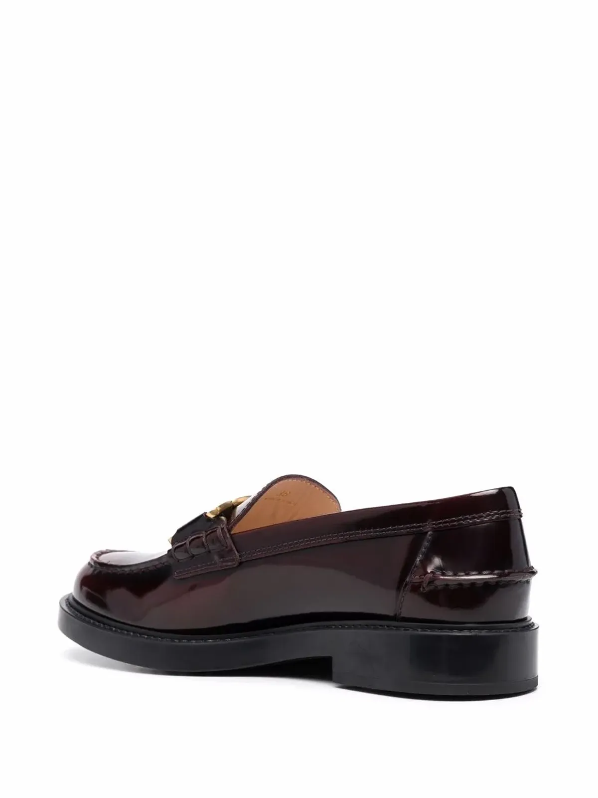Tod's パテントレザー ロゴプレート ローファー - 画像3