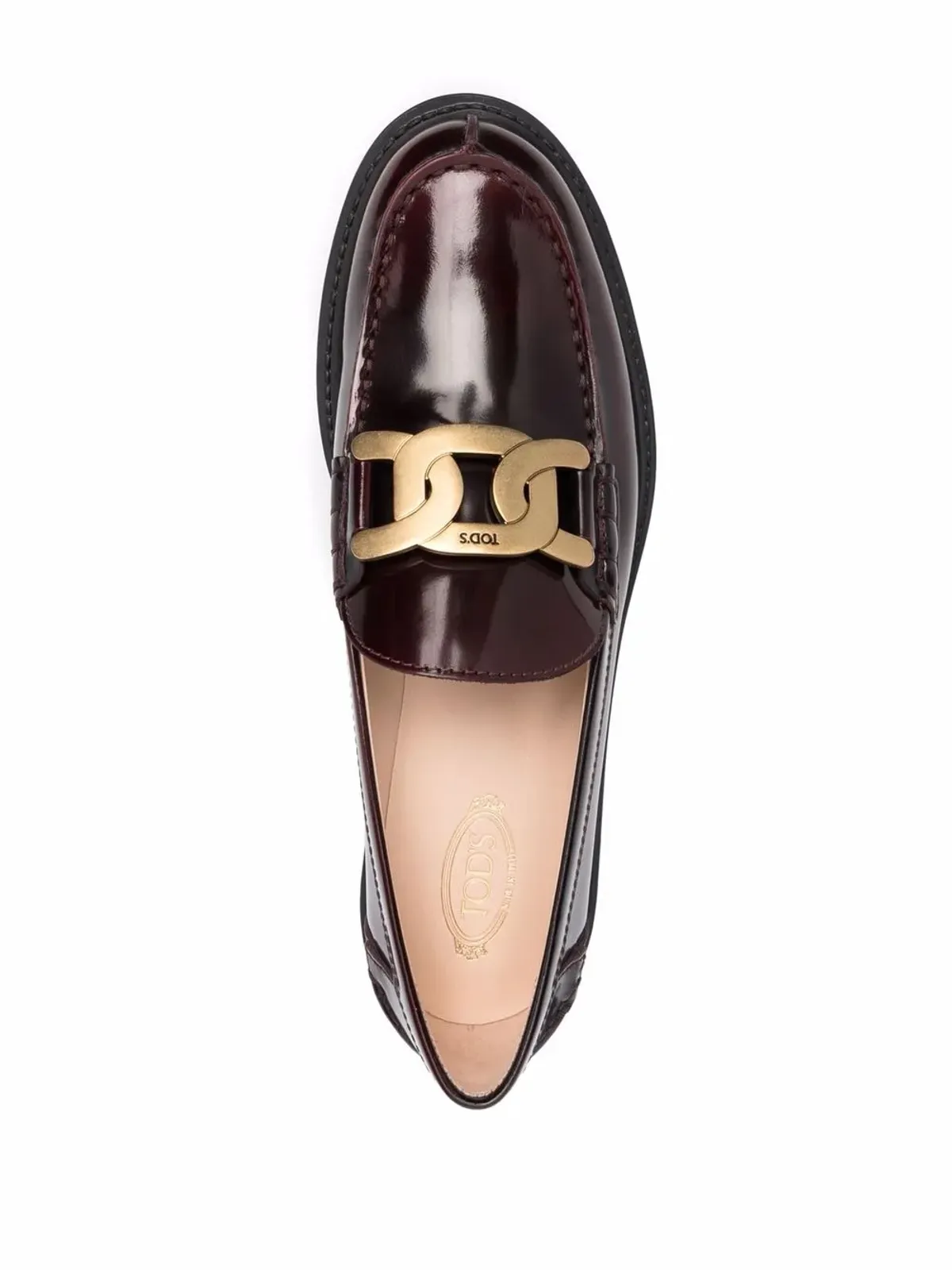 Tod's パテントレザー ロゴプレート ローファー - 画像4