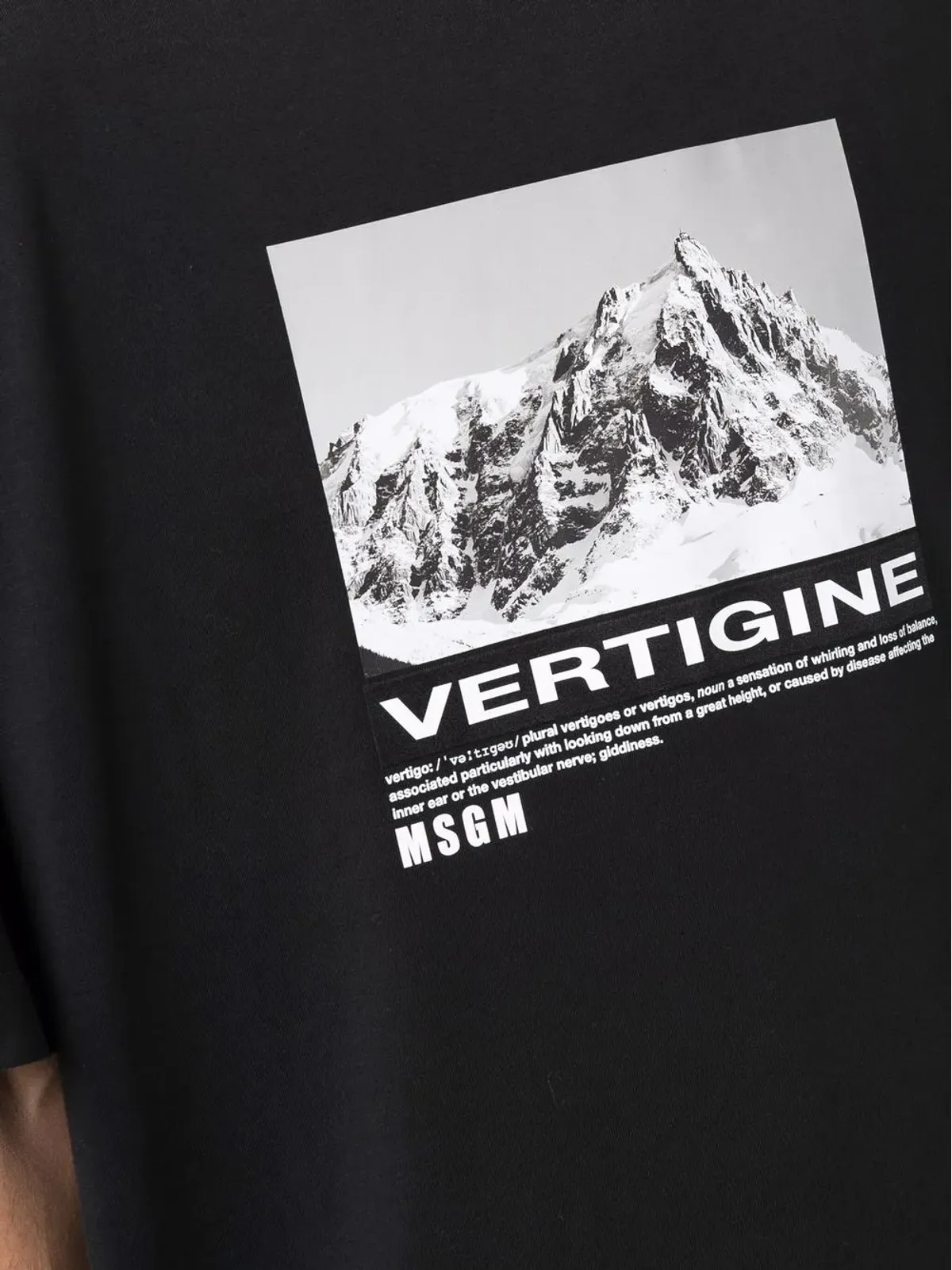 MSGM Vertigine グラフィックプリント Tシャツ - ブラック - 画像5