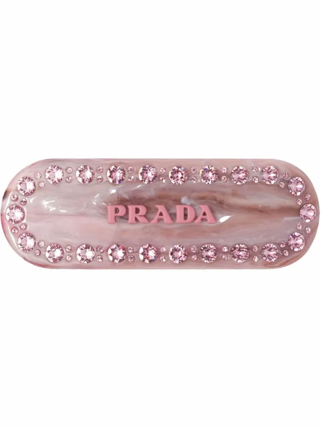 Prada Prada ロゴ文字入りヘアクリップの商品画像